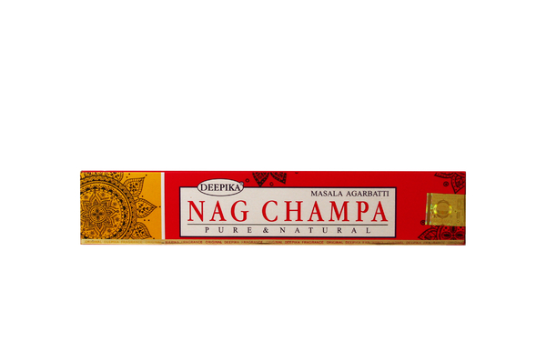 Благовоние пыльцовое Nag champa-Цветок чампа, (Deepika), 15 гр, 12 уп./коробке, Индия, (б-03-05)