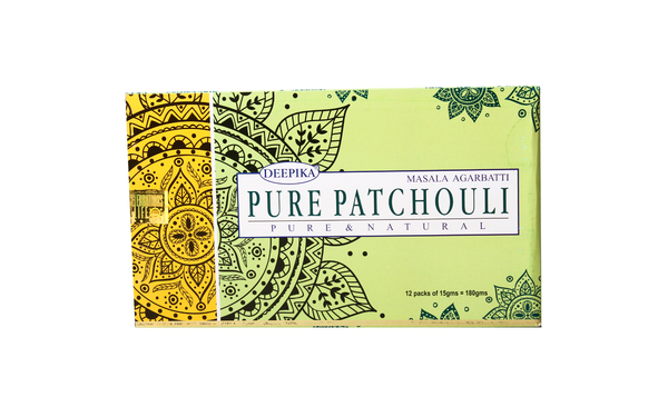 Благовония Pure Patchouli - Чистые пачули, (Deepika), 15 гр, 12 уп./коробке, Индия, (Б-03-07)
