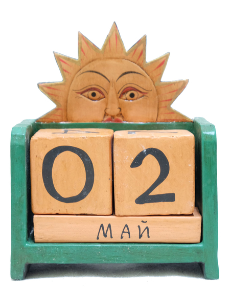 Календарь: деревянные кубики, маленькие (к-42)