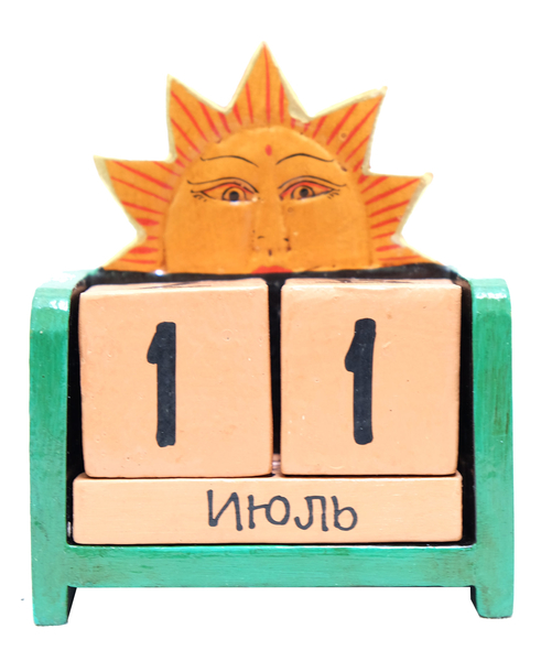 Календарь: деревянные кубики, маленькие (к-42)