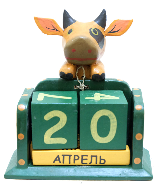 Календарь с висячим на веревочке котом, цвета в ассортименте (к-354)