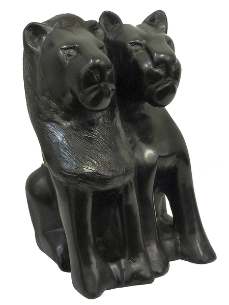 Лев и львица, дерево эбен, 3 вида (лэ-22)