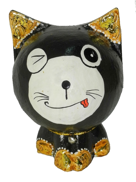 Котик с колокольчиком, 3 цвета (кн-173)