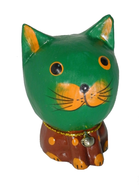 Котик с колокольчиком, 4 цвета (кн-204)