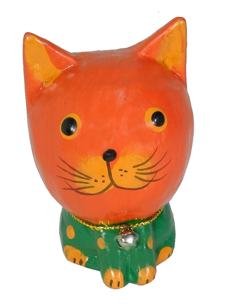 Котик с колокольчиком, 4 цвета (кн-204)