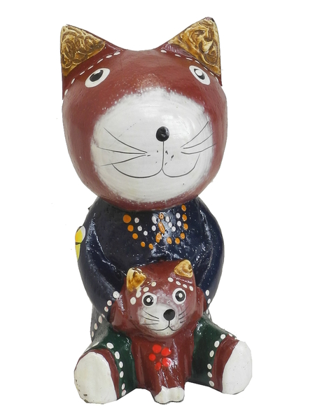 Котик держит котенка, 5 цветов (кн-208)