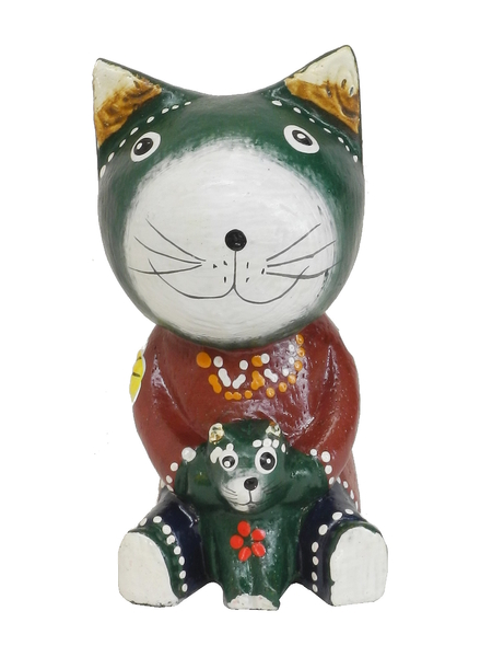 Котик держит котенка, 5 цветов (кн-208)