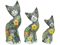 Семья котов с котятами, 4 цвета (кн-160, кн-161, кн-162)