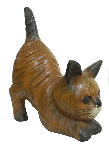 Котик манго пригнулся, волнистая шерсть (км-70)