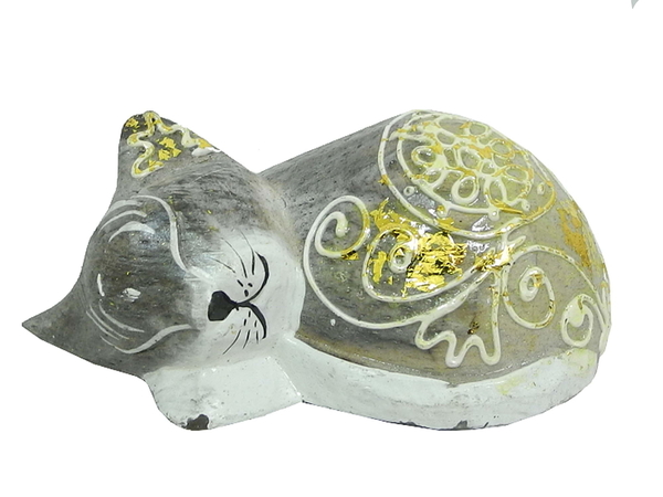 Котик спящий клубочком, 5 цветов (кн-158)