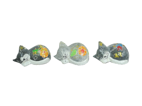 Кот спящий клубком, 12 цветов (кн-163)