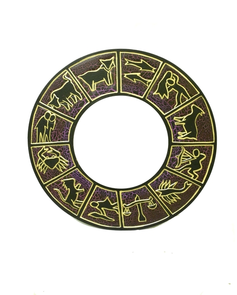 Круглое заркало со знаками зодиака, 4 цвета (си-39)