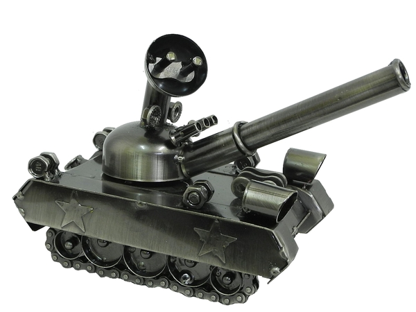 Арт металлический: танк, 4 вида (ам-19)