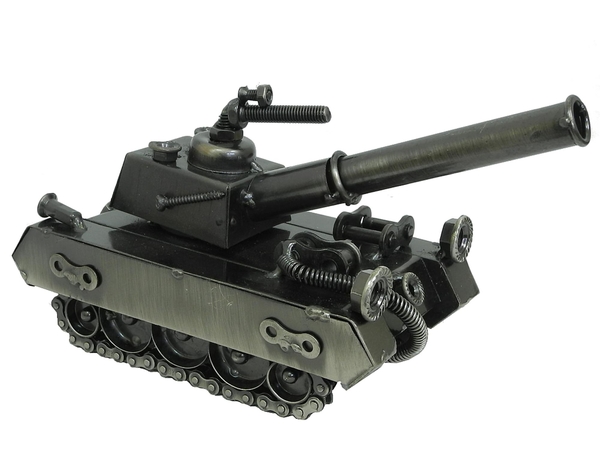 Арт металлический: танк, 4 вида (ам-19)