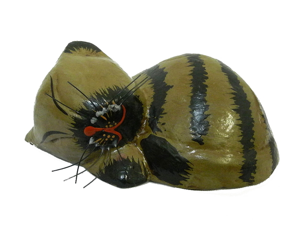 Котик маленький, спит свернувшись, 4 цвета (кн-28)