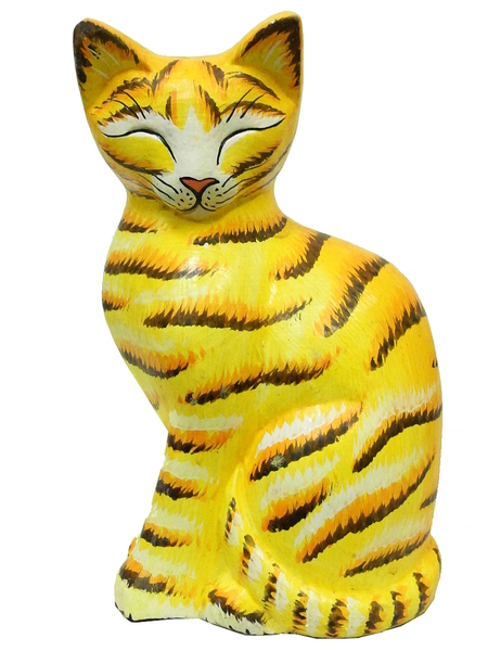 Кот смотрит вниз, 4 цвета (к-644)