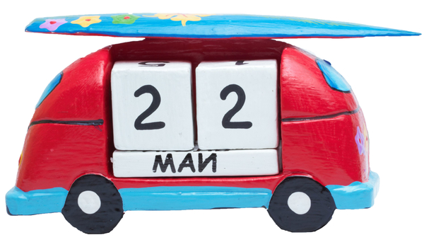 Календарь машинка с серфингом на крыше (ка-47)