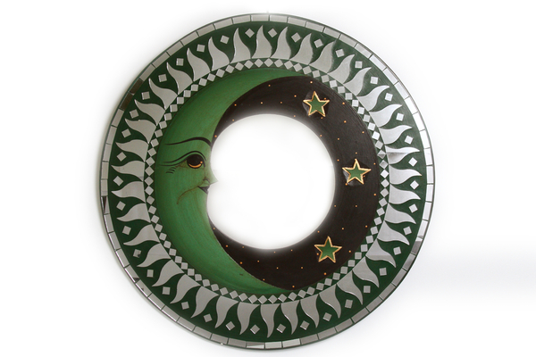 Зеркало с месяцем и звездами, (Индонезия), d-40 см, 6 видов  (си-209)
